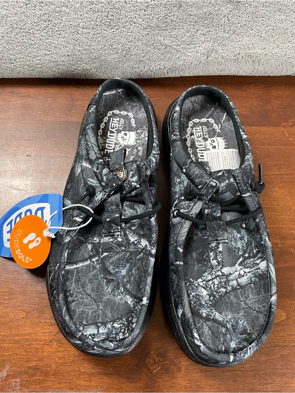 Hey Dude Jelly Roll Wally Comf Slip Limited Edition Black Camo Mens 8 Loafers